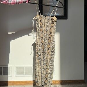 AKIRA Snakeskin bodycon mini dress